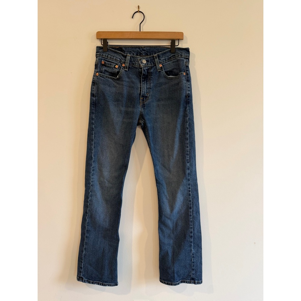 Levis 527 Slim Bootcut Jeans Mens 30x32 Medium Wash Blue Denim